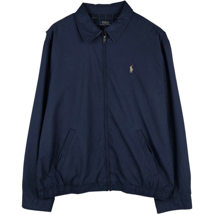 Ralph Lauren POLO RALPH LAUREN Swing Top Sports Jacket Men's XL polyester navy blue type Vintage Second Hand