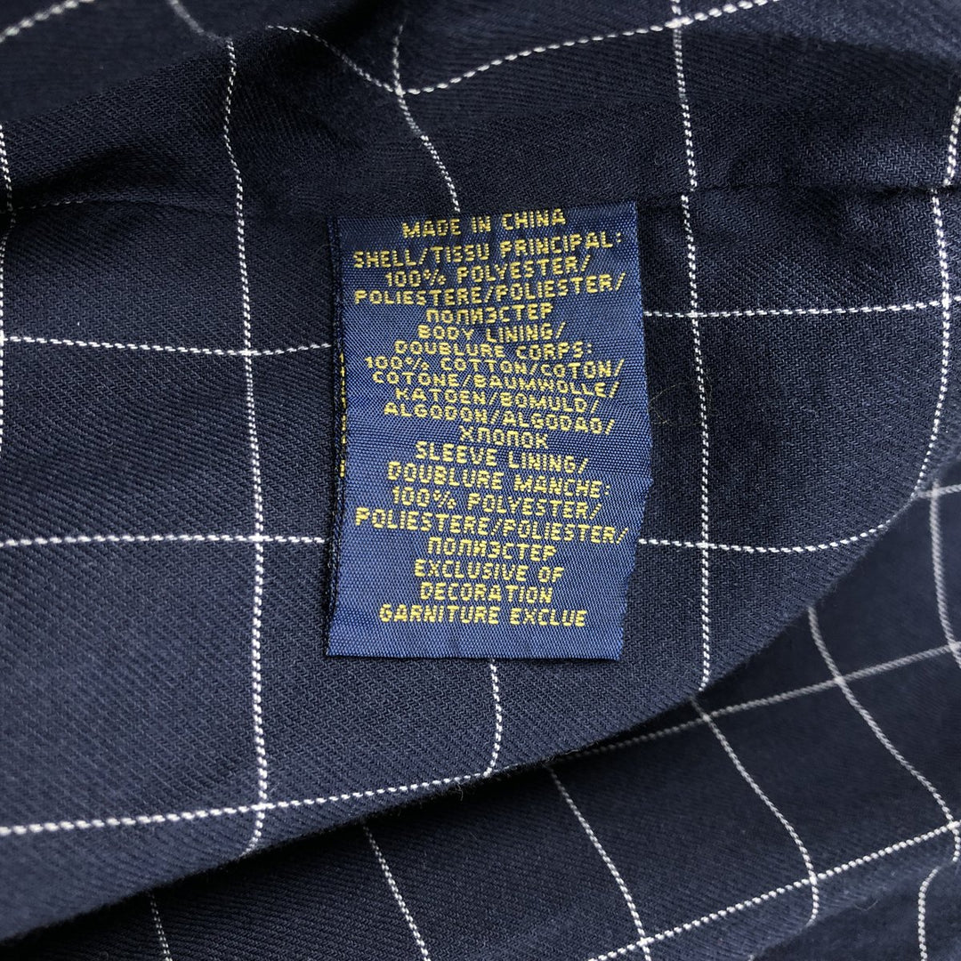 Ralph Lauren POLO RALPH LAUREN Swing Top Sports Jacket Men's XL polyester navy blue type Vintage Second Hand