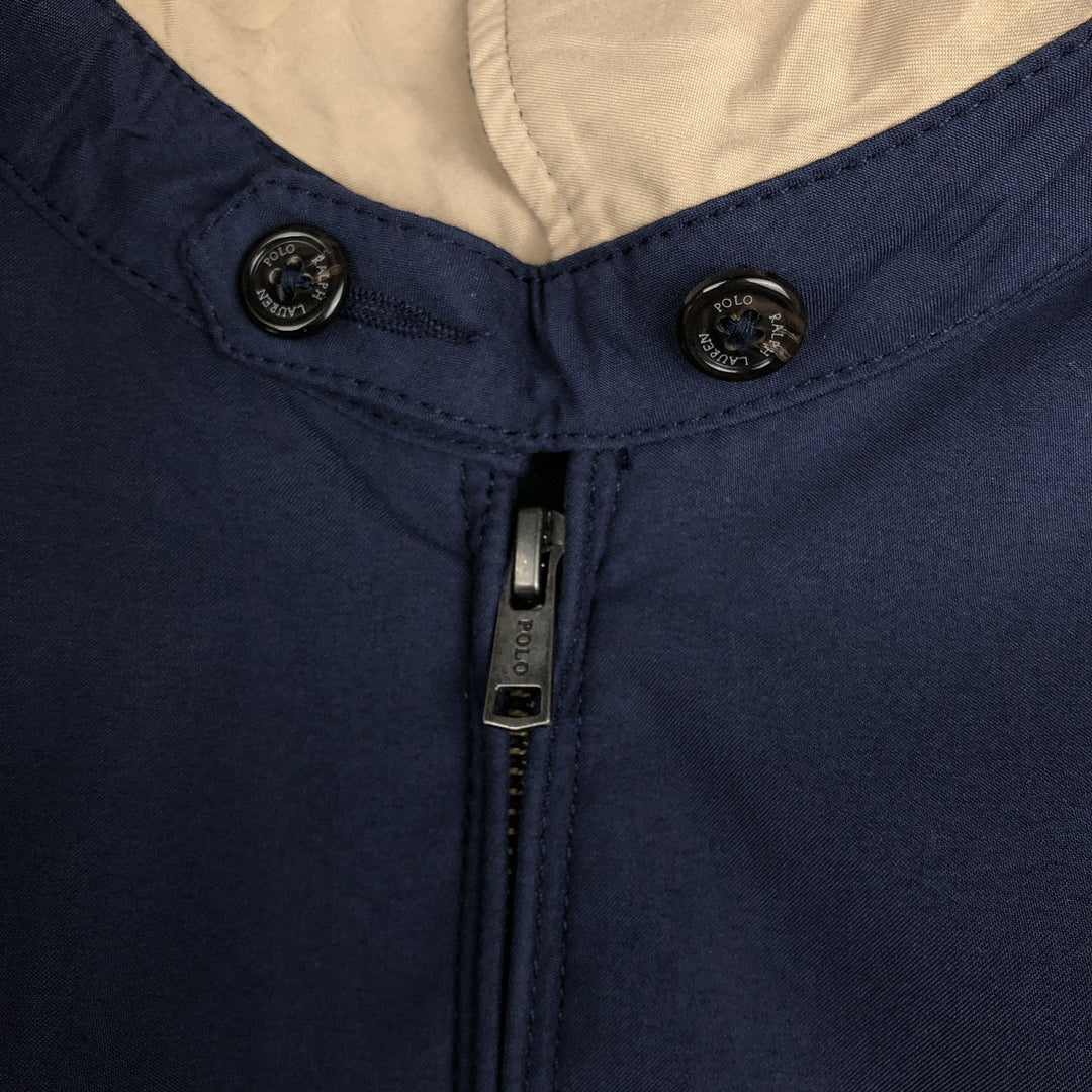 Ralph Lauren POLO RALPH LAUREN Swing Top Sports Jacket Men's XL polyester navy blue type Vintage Second Hand