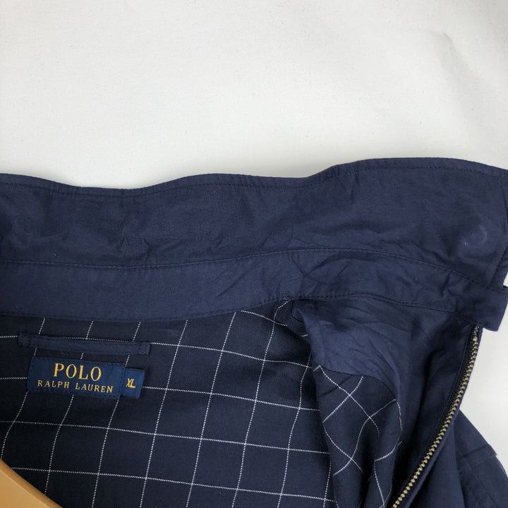 Ralph Lauren POLO RALPH LAUREN Swing Top Sports Jacket Men's XL polyester navy blue type Vintage Second Hand