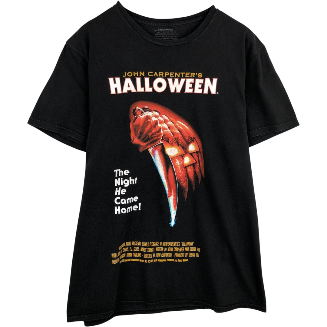 HALLOWEEN Movie T-shirt for men (size L) cotton black type Vintage Second Hand