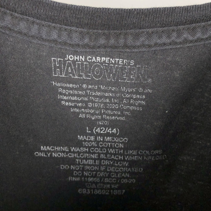 HALLOWEEN Movie T-shirt for men (size L) cotton black type Vintage Second Hand