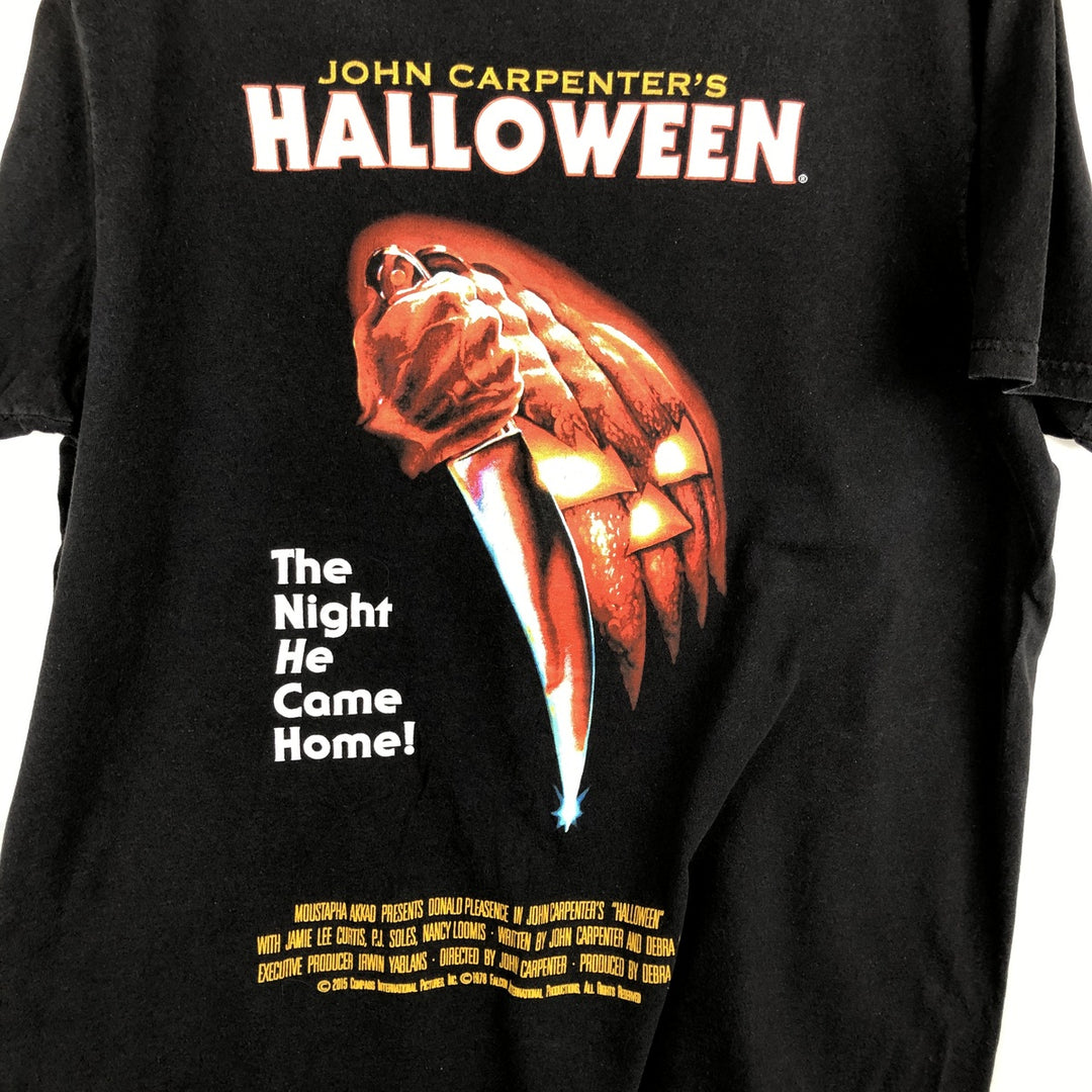 HALLOWEEN Movie T-shirt for men (size L) cotton black type Vintage Second Hand