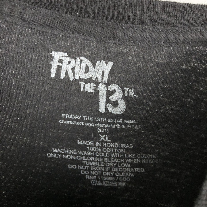 FRIDAY THE 13TH Movie T-shirt (Men's XL equivalent) cotton black type Vintage Second Hand