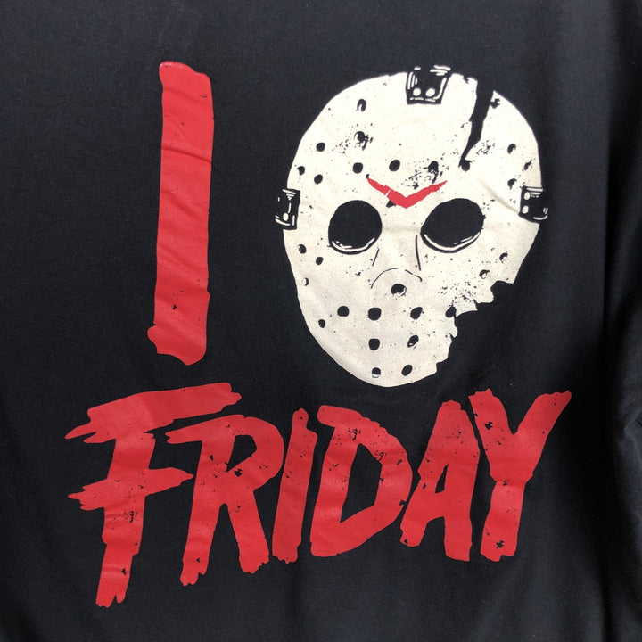 FRIDAY THE 13TH Movie T-shirt (Men's XL equivalent) cotton black type Vintage Second Hand