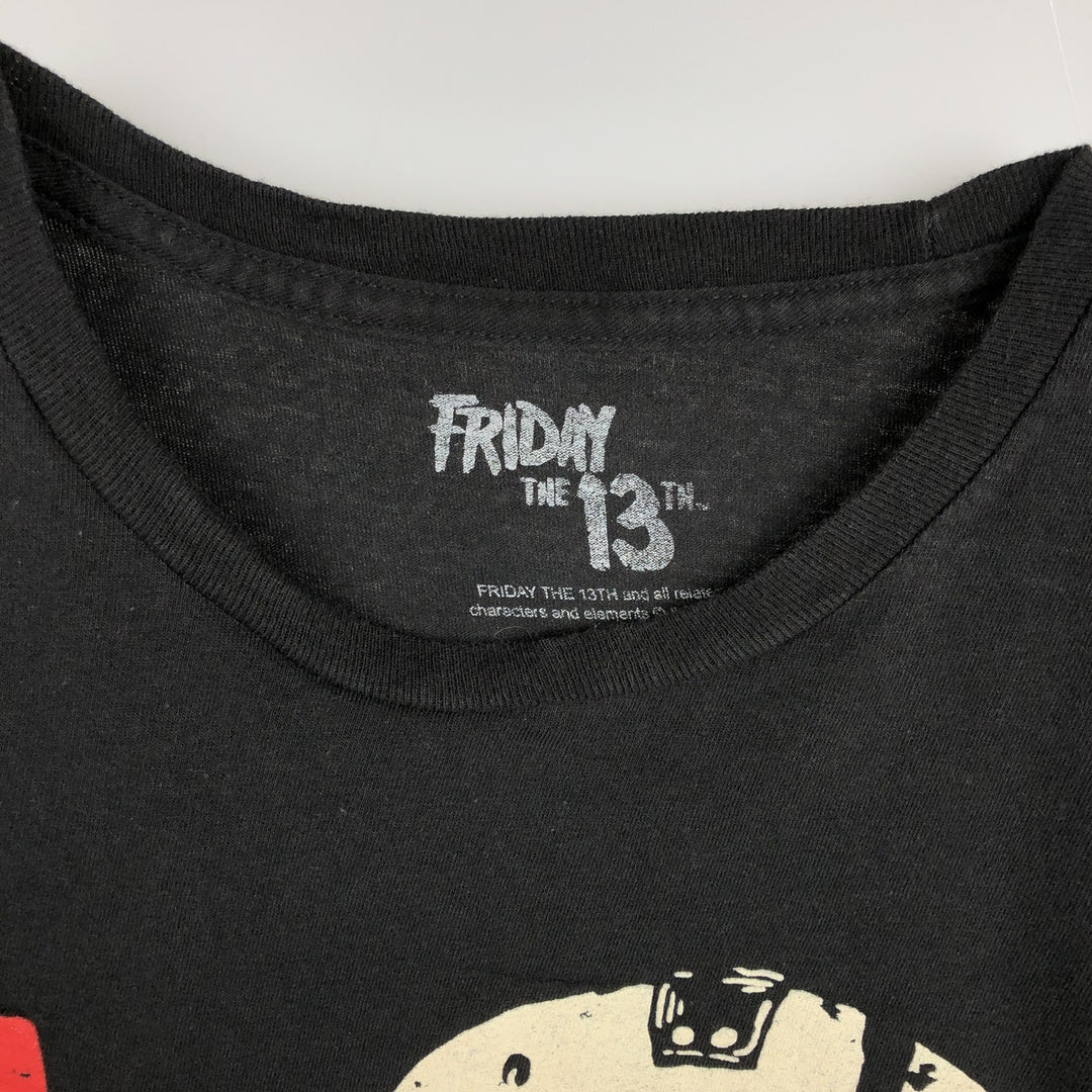 FRIDAY THE 13TH Movie T-shirt (Men's XL equivalent) cotton black type Vintage Second Hand