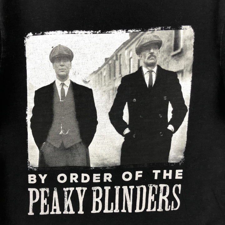 GARRISON TAILORS Peaky Blinders TV Drama Movie T-Shirt (Men's Size M) cotton black type Vintage Second Hand