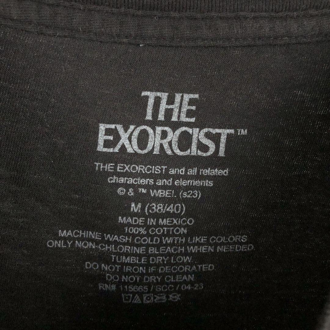 THE EXORCIST Movie T-shirt for men, size M cotton black type Vintage Second Hand