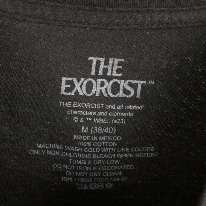 THE EXORCIST Movie T-shirt for men, size M cotton black type Vintage Second Hand