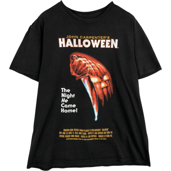HALLOWEEN Movie T-shirt for men (size L) cotton black type Vintage Second Hand