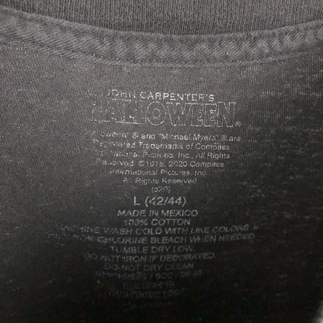 HALLOWEEN Movie T-shirt for men (size L) cotton black type Vintage Second Hand