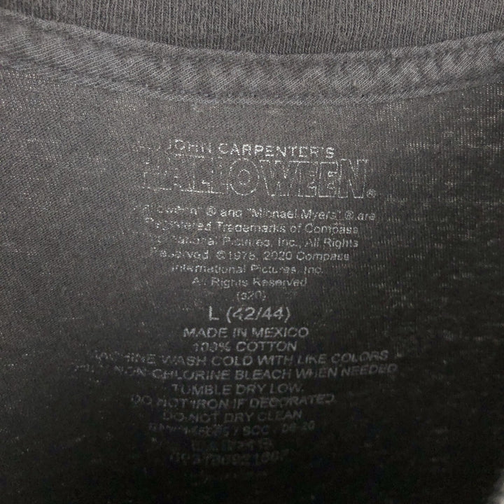 HALLOWEEN Movie T-shirt for men (size L) cotton black type Vintage Second Hand