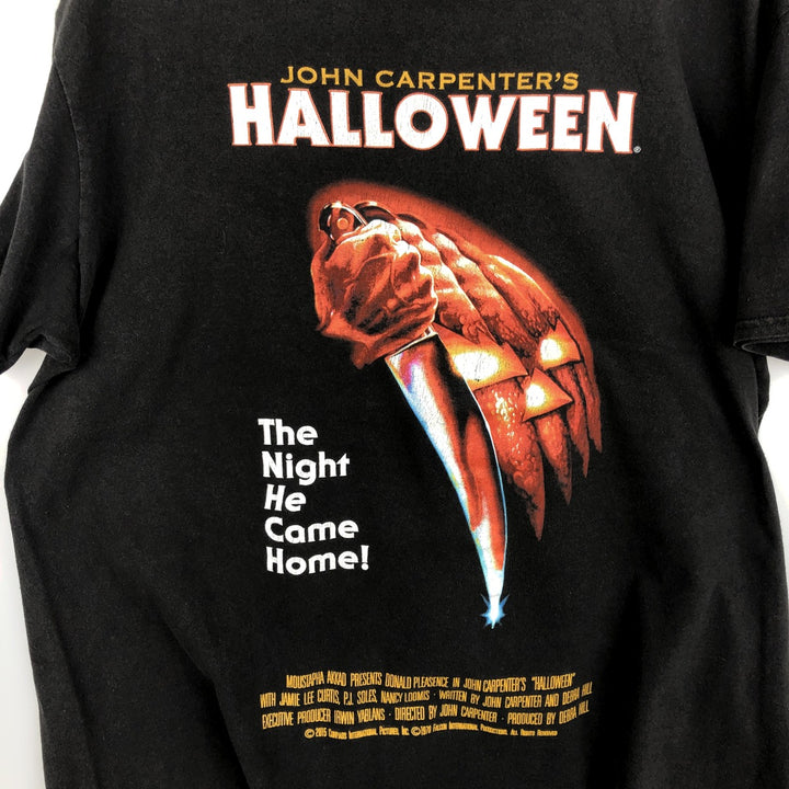 HALLOWEEN Movie T-shirt for men (size L) cotton black type Vintage Second Hand