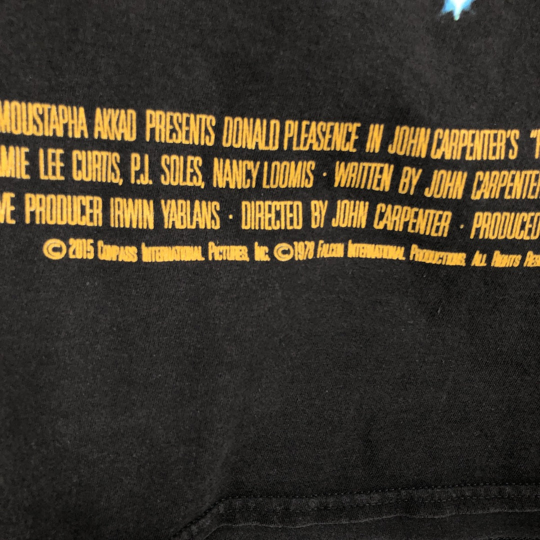 HALLOWEEN Movie T-shirt for men (size L) cotton black type Vintage Second Hand