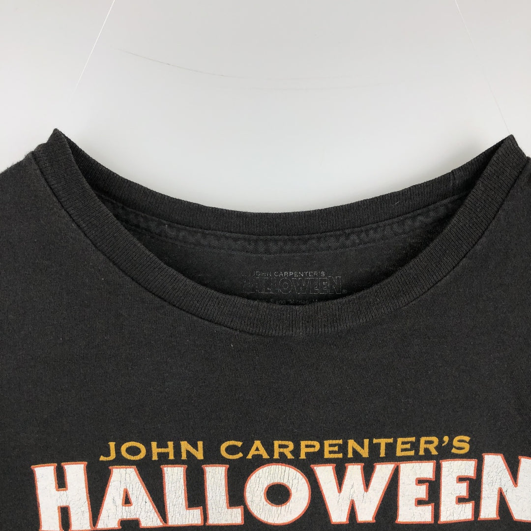 HALLOWEEN Movie T-shirt for men (size L) cotton black type Vintage Second Hand