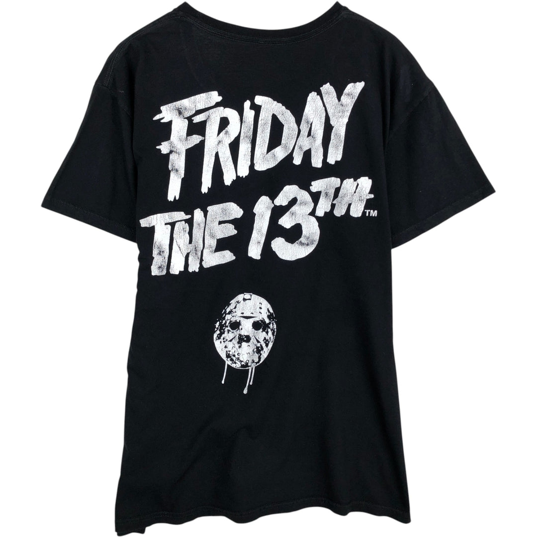 FRIDAY THE 13TH Movie T-shirt (Men's size L) unclear black type Vintage Second Hand