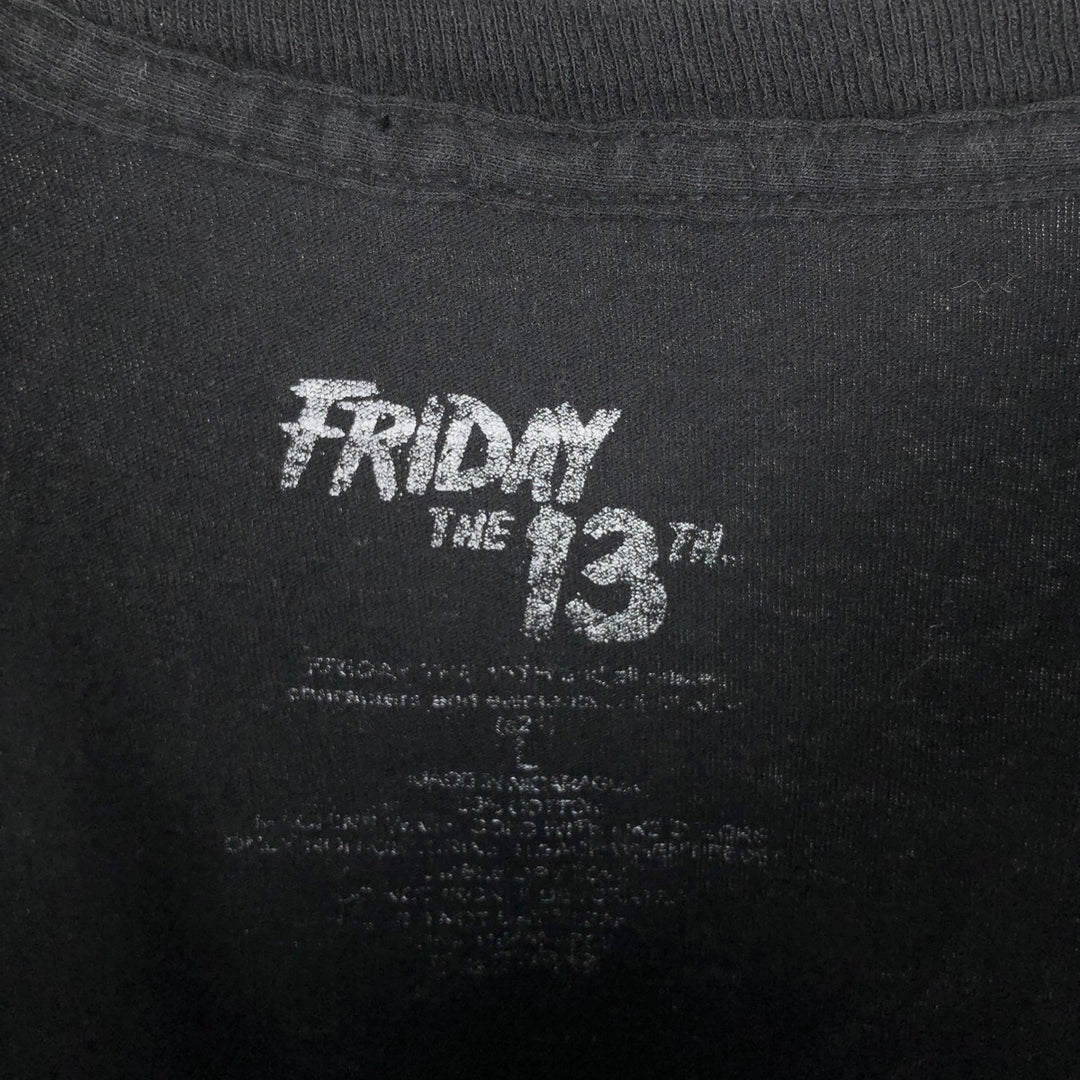 FRIDAY THE 13TH Movie T-shirt (Men's size L) unclear black type Vintage Second Hand