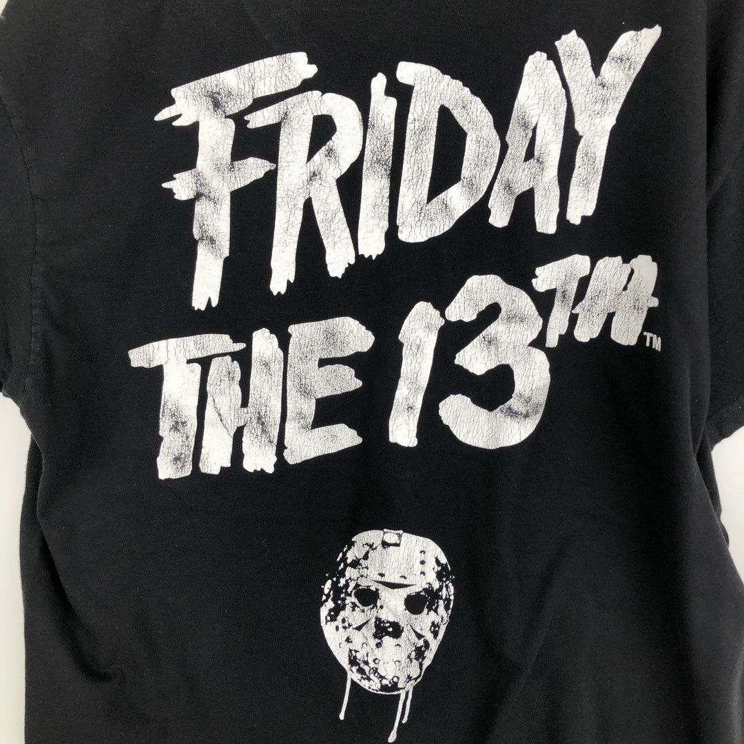 FRIDAY THE 13TH Movie T-shirt (Men's size L) unclear black type Vintage Second Hand