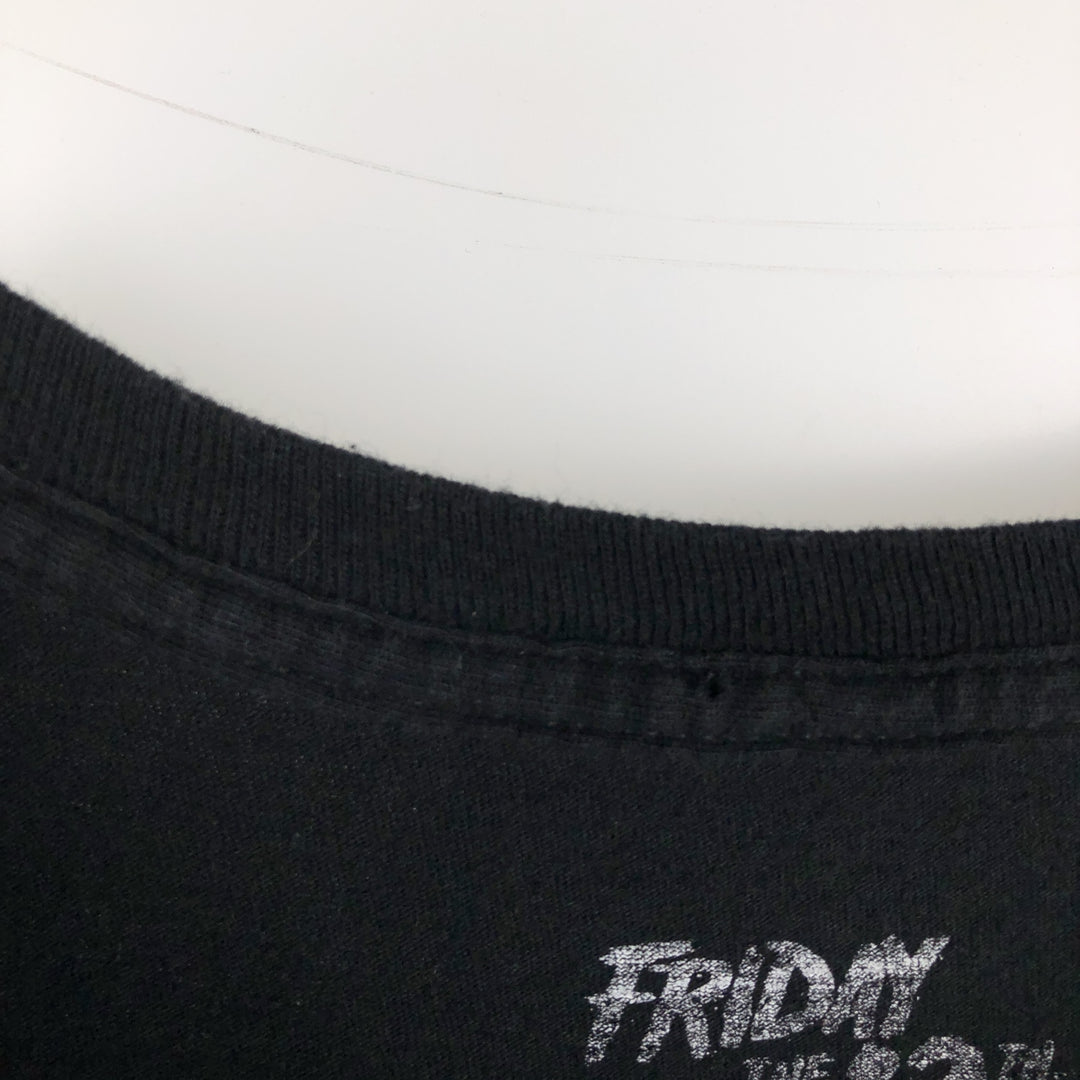 FRIDAY THE 13TH Movie T-shirt (Men's size L) unclear black type Vintage Second Hand