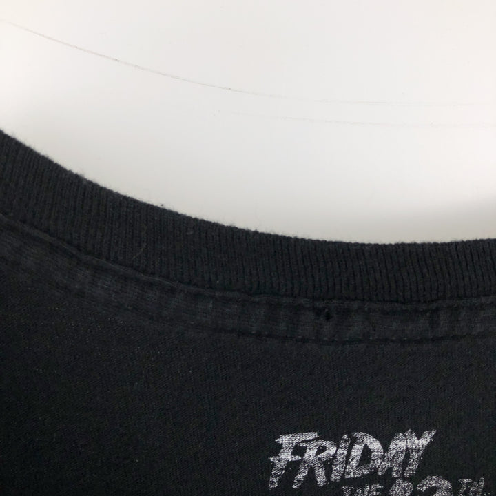 FRIDAY THE 13TH Movie T-shirt (Men's size L) unclear black type Vintage Second Hand