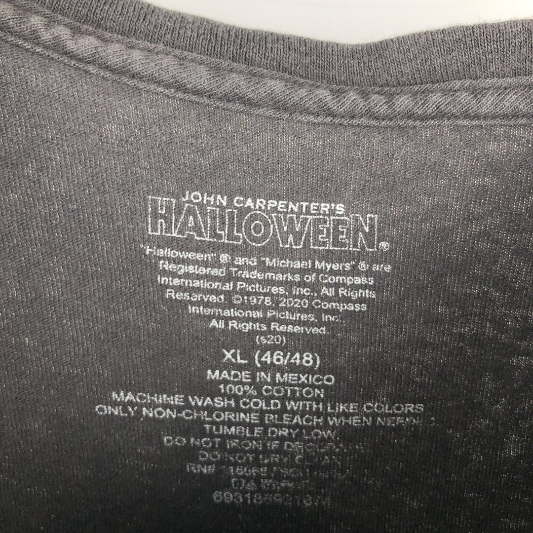 HALLOWEEN Movie T-Shirt, Men's, Size XL cotton black type Vintage Second Hand