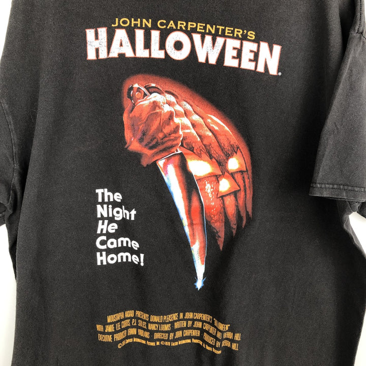 HALLOWEEN Movie T-Shirt, Men's, Size XL cotton black type Vintage Second Hand