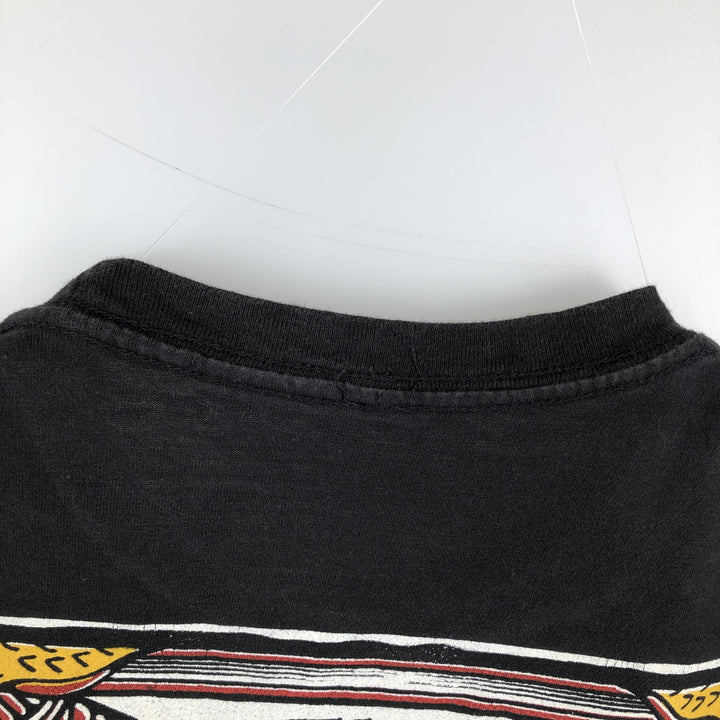 STRANGER THINGS Stranger Things Movie T-shirt Men's M size cotton black type Vintage Second Hand