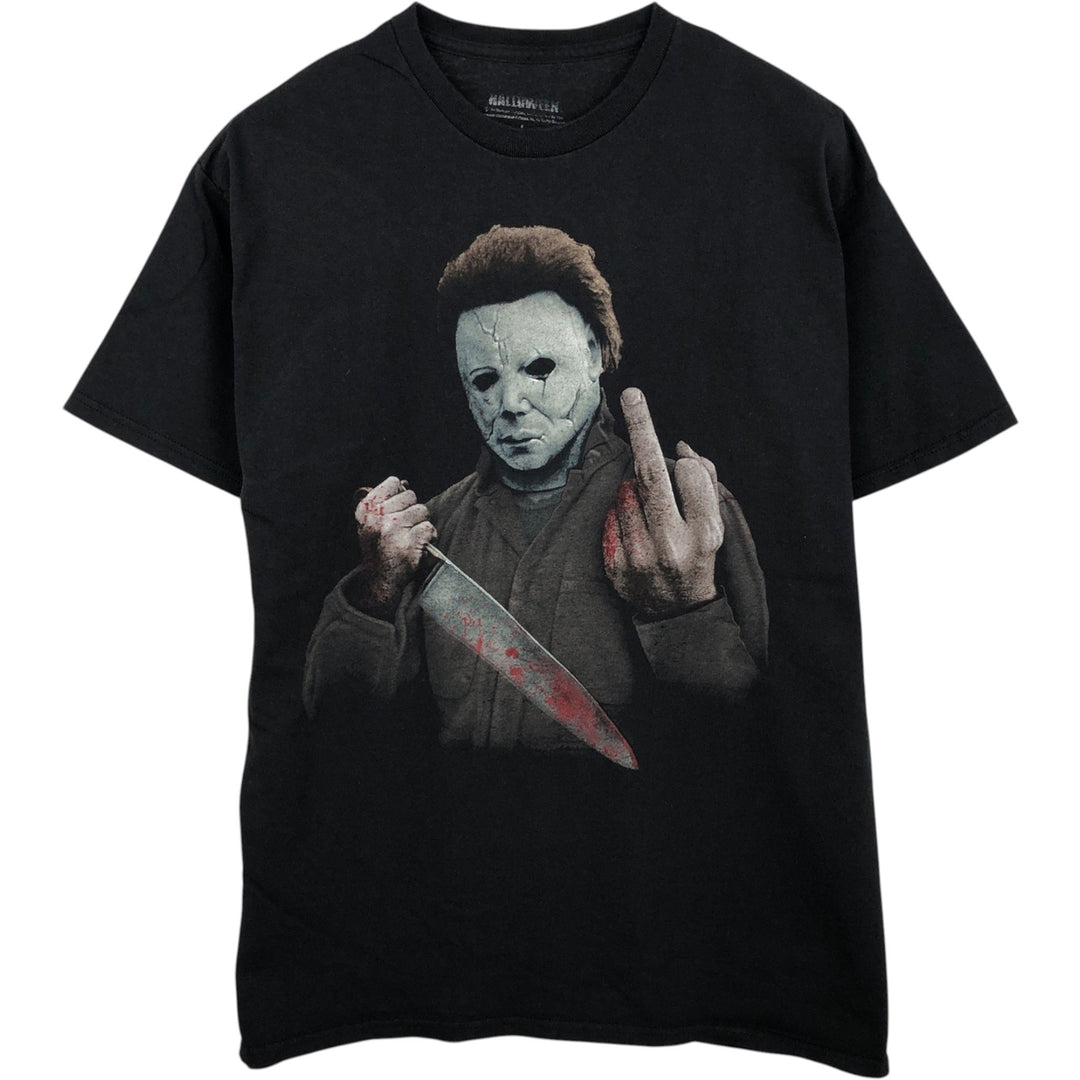 HALLOWEEN Movie T-shirt for men (size L) cotton black type Vintage Second Hand