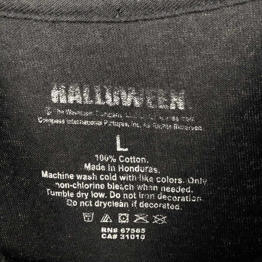 HALLOWEEN Movie T-shirt for men (size L) cotton black type Vintage Second Hand