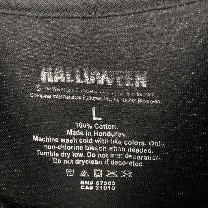 HALLOWEEN Movie T-shirt for men (size L) cotton black type Vintage Second Hand