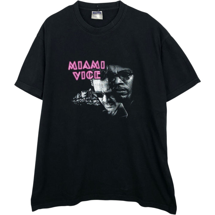 SOL'S MIAMI VICE Miami Vice Movie T-Shirt (Men's Size L) cotton black type Vintage Second Hand
