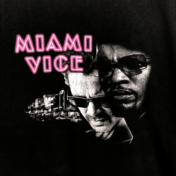 SOL'S MIAMI VICE Miami Vice Movie T-Shirt (Men's Size L) cotton black type Vintage Second Hand