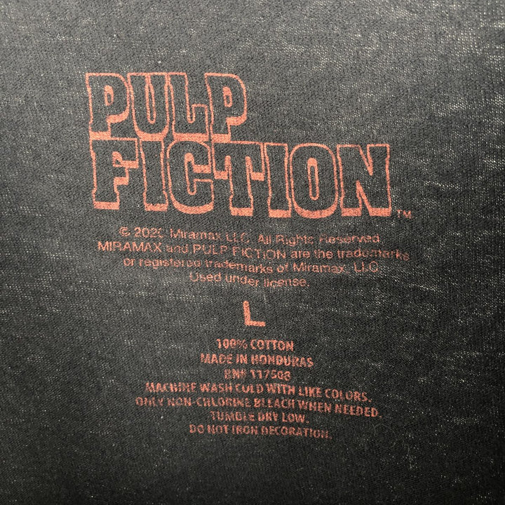 PULP FICTION Pulp Fiction Movie T-shirt Men's L size cotton black type Vintage Second Hand