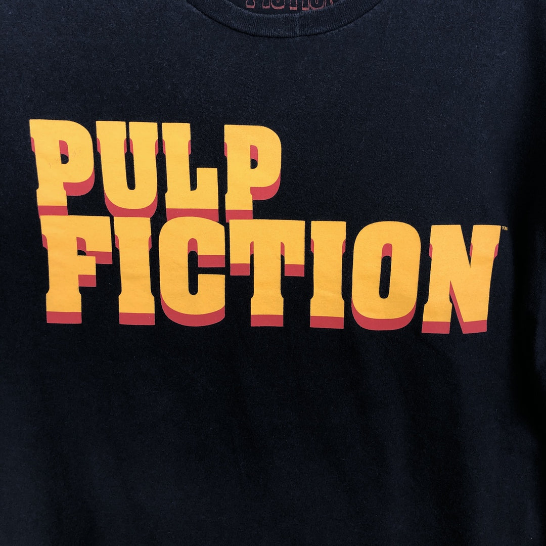 PULP FICTION Pulp Fiction Movie T-shirt Men's L size cotton black type Vintage Second Hand