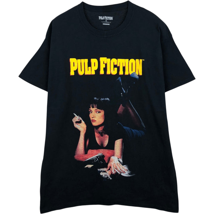 PULP FICTION Pulp Fiction Movie T-shirt Men's M size unclear black type Vintage Second Hand