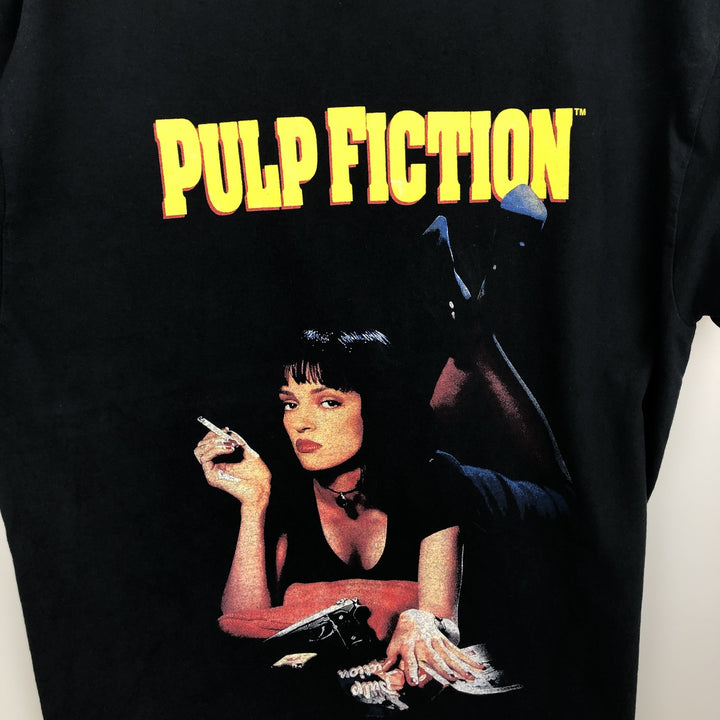 PULP FICTION Pulp Fiction Movie T-shirt Men's M size unclear black type Vintage Second Hand