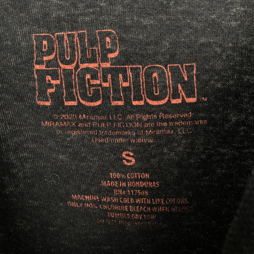 PULP FICTION Pulp Fiction Movie T-shirt Men's S size cotton black type Vintage Second Hand