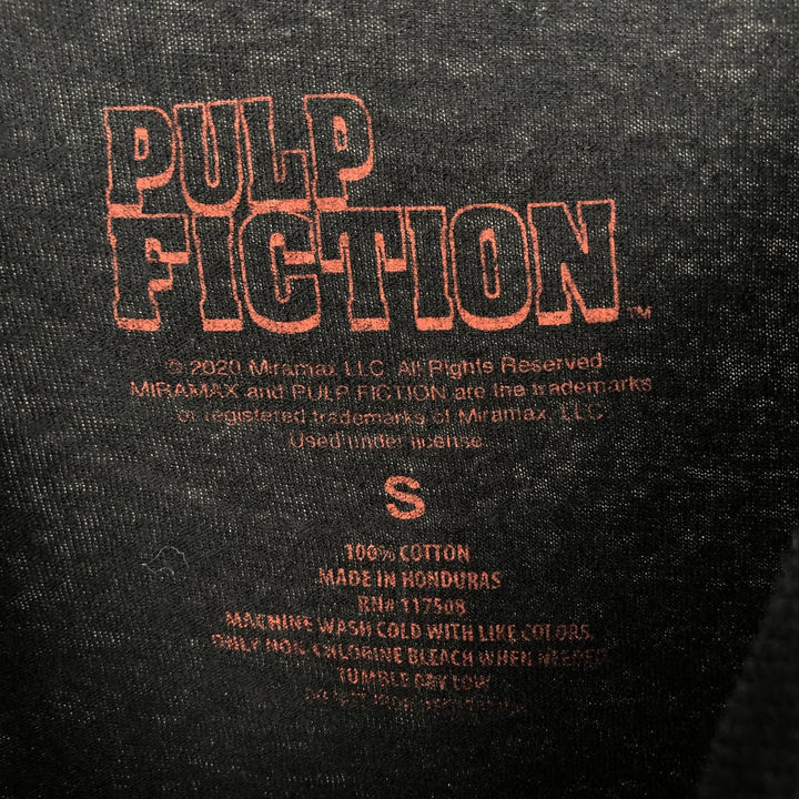 PULP FICTION Pulp Fiction Movie T-shirt Men's S size cotton black type Vintage Second Hand