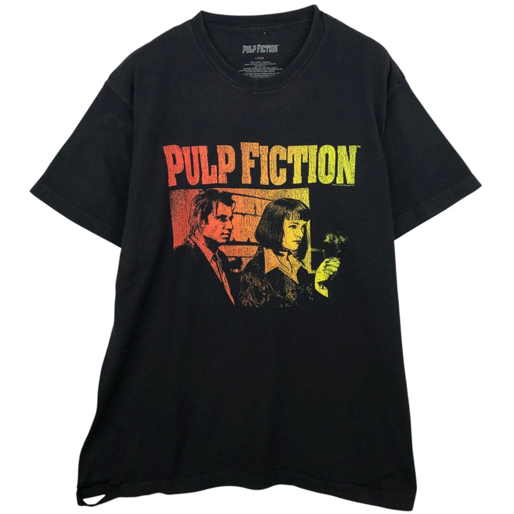 PULP FICTION Pulp Fiction Movie T-shirt Men's L size cotton black type Vintage Second Hand