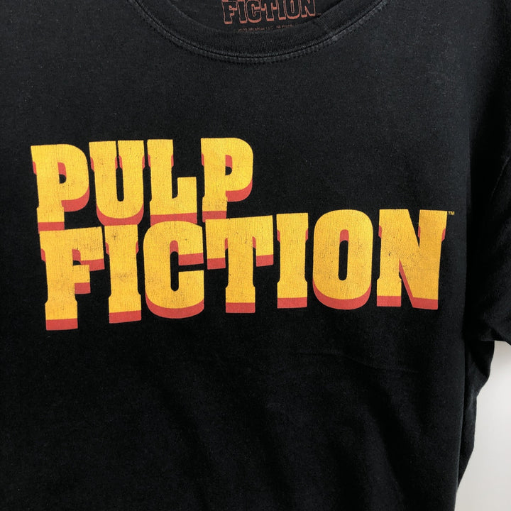 PULP FICTION Pulp Fiction Movie T-shirt Men's L size cotton black type Vintage Second Hand