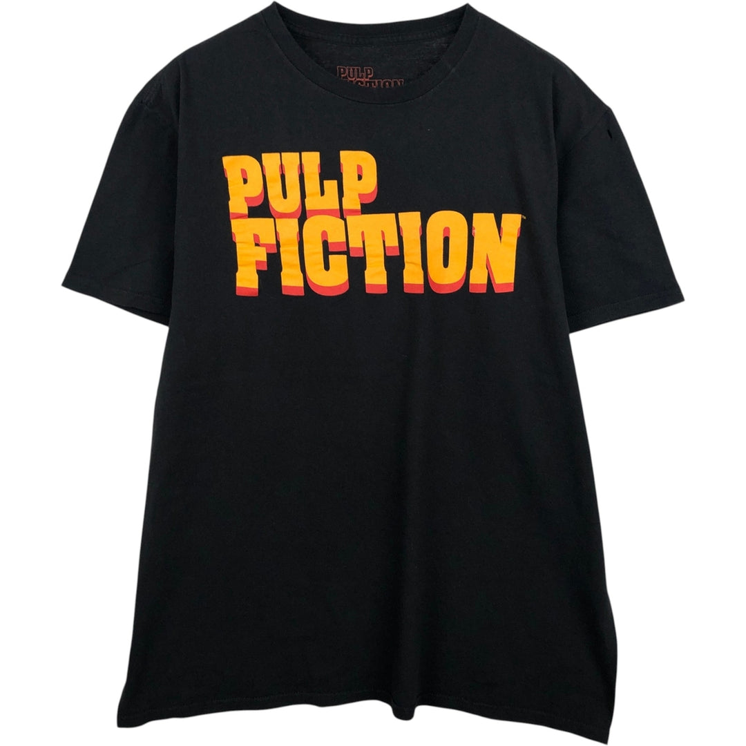 PULP FICTION Pulp Fiction Movie T-shirt Men's L size cotton black type Vintage Second Hand
