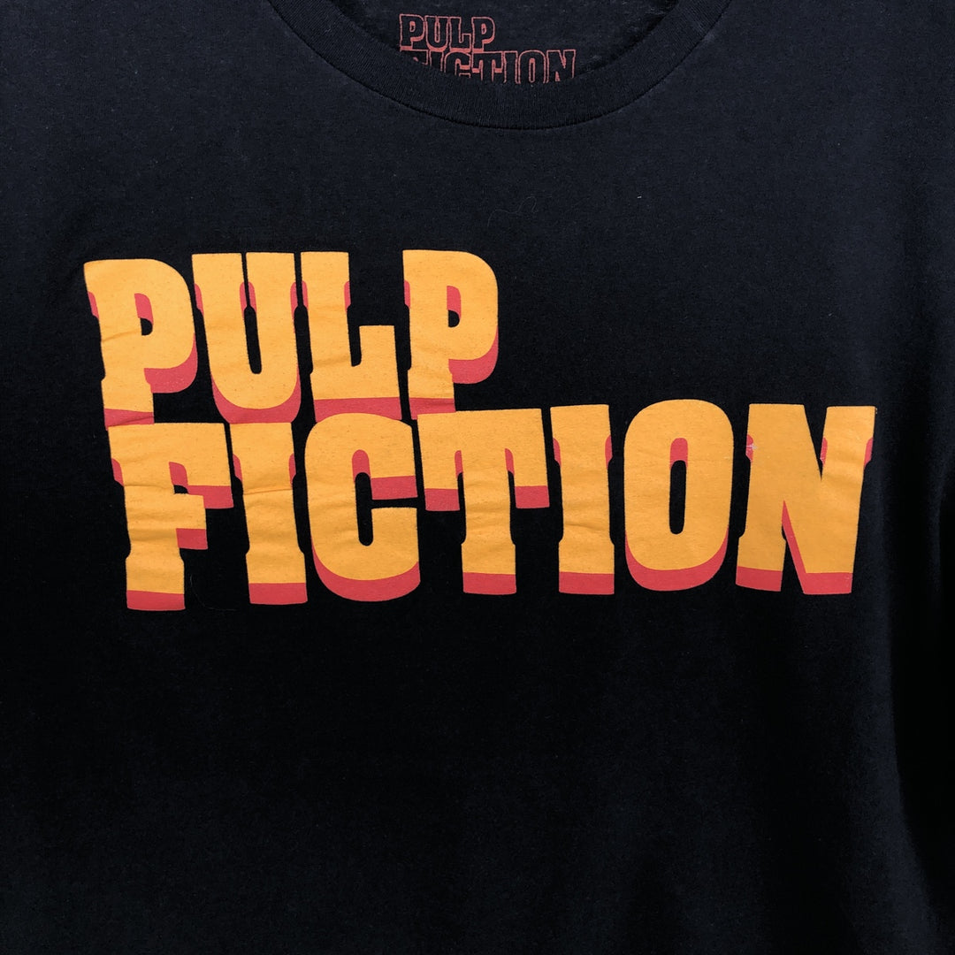 PULP FICTION Pulp Fiction Movie T-shirt Men's L size cotton black type Vintage Second Hand