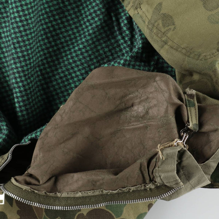 1960s-1970'S Sears FIELDTESTED Camouflage Pattern Duck Hunter Camo Shooting Jacket, Men's Size XL (Equivalent), Vintage unclear Khaki type Vintage Second Hand