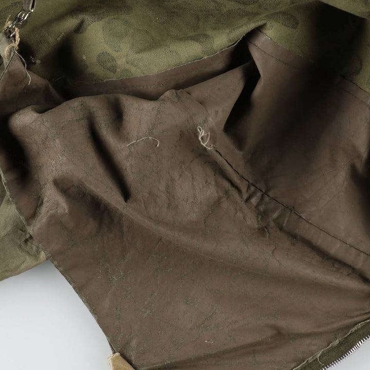 1960s-1970'S Sears FIELDTESTED Camouflage Pattern Duck Hunter Camo Shooting Jacket, Men's Size XL (Equivalent), Vintage unclear Khaki type Vintage Second Hand