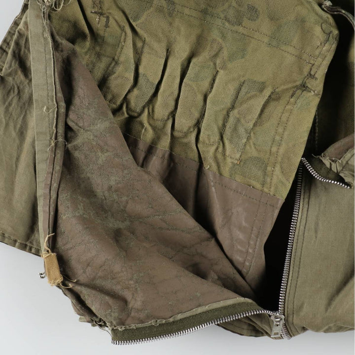 1960s-1970'S Sears FIELDTESTED Camouflage Pattern Duck Hunter Camo Shooting Jacket, Men's Size XL (Equivalent), Vintage unclear Khaki type Vintage Second Hand
