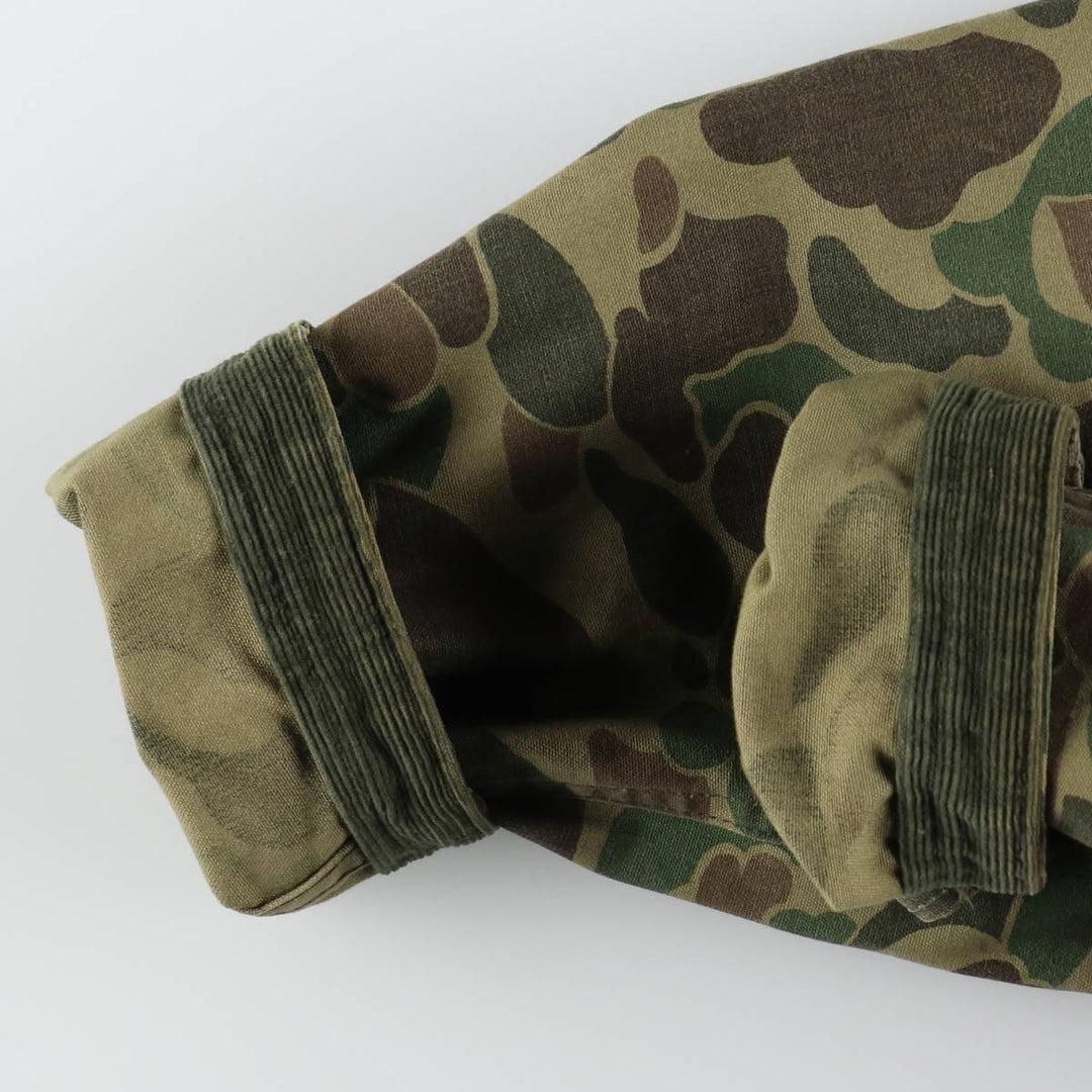 1960s-1970'S Sears FIELDTESTED Camouflage Pattern Duck Hunter Camo Shooting Jacket, Men's Size XL (Equivalent), Vintage unclear Khaki type Vintage Second Hand