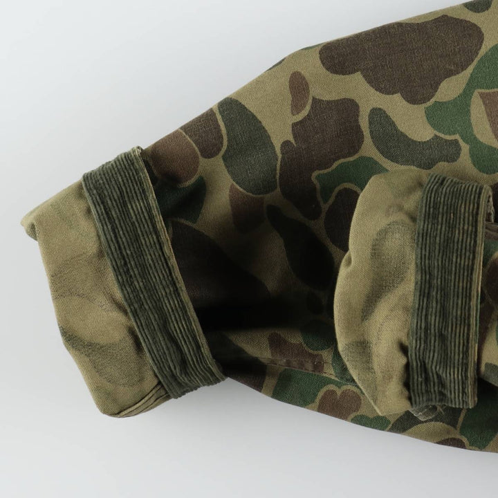 1960s-1970'S Sears FIELDTESTED Camouflage Pattern Duck Hunter Camo Shooting Jacket, Men's Size XL (Equivalent), Vintage unclear Khaki type Vintage Second Hand