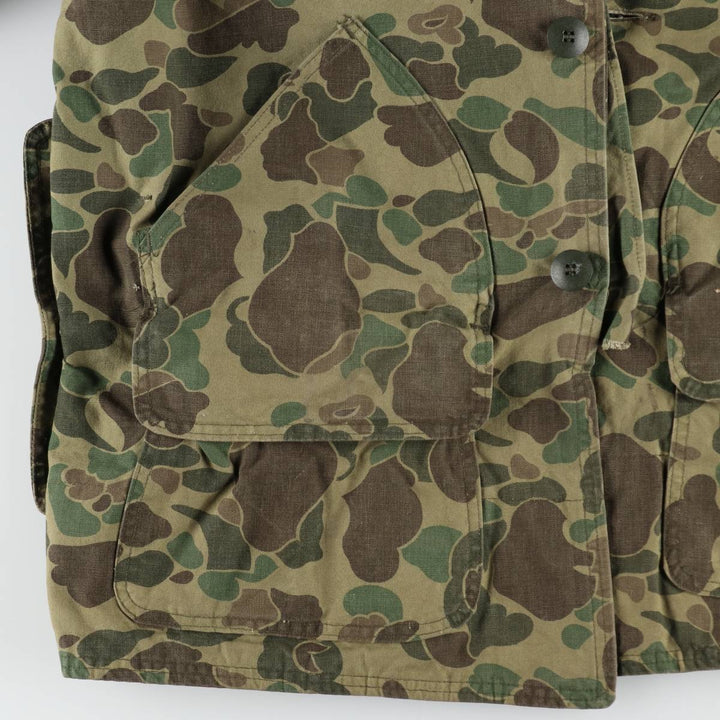 1960s-1970'S Sears FIELDTESTED Camouflage Pattern Duck Hunter Camo Shooting Jacket, Men's Size XL (Equivalent), Vintage unclear Khaki type Vintage Second Hand
