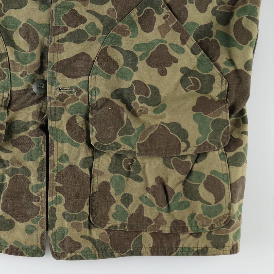 1960s-1970'S Sears FIELDTESTED Camouflage Pattern Duck Hunter Camo Shooting Jacket, Men's Size XL (Equivalent), Vintage unclear Khaki type Vintage Second Hand