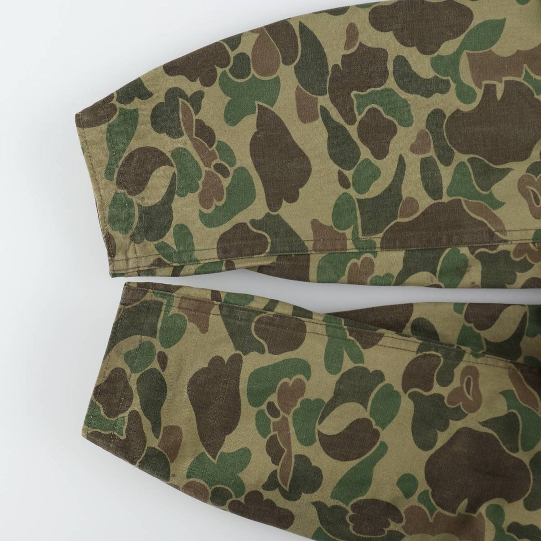 1960s-1970'S Sears FIELDTESTED Camouflage Pattern Duck Hunter Camo Shooting Jacket, Men's Size XL (Equivalent), Vintage unclear Khaki type Vintage Second Hand